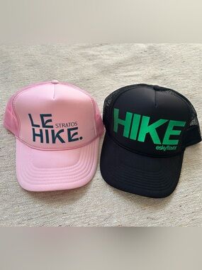 Baseball hats for HIKE lovers! 🥾 ⛰️ Two fun hats. Great condition!